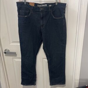 Eddie Bauer Men's Deep Indigo Relaxed Jeans